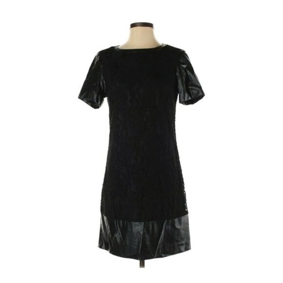 Laundry by Shelli Segal Black Textured Dress - Picture 1 of 2